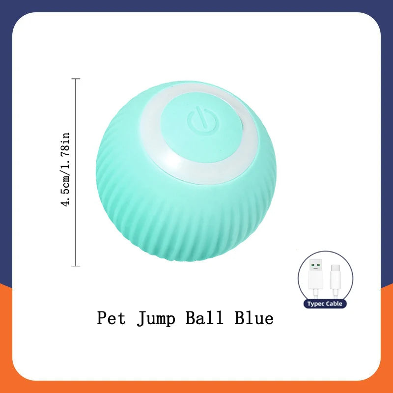 Interactive Smart Pet Ball – USB Rechargeable, Automatic Bouncing & Moving Toy for Dogs & Cats 🎾🐾