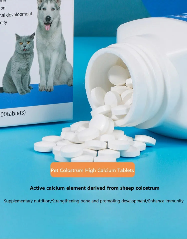 NutriPaws Calcium & Trace Mineral Tablets – 500-Count Pet Health Supplement for Dogs & Cats 🦴🐾