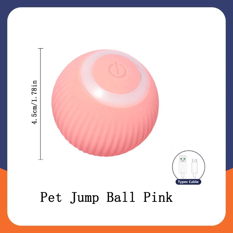 Interactive Smart Pet Ball – USB Rechargeable, Automatic Bouncing & Moving Toy for Dogs & Cats 🎾🐾