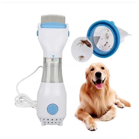 Peigne électrique anti-poux pour animaux de compagnie, brosse multifonctionnelle pour éliminer les puces physiques, pour chats et chiens, nettoyeur de poils, peigne anti-poux