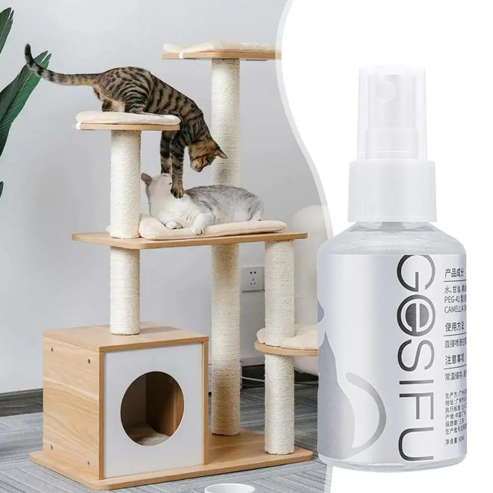 Spray éliminateur d'odeurs pour animaux de compagnie de 50 ml, bonne odeur, spray longue durée, élimination des odeurs de litière pour chat, spray de stérilisation, fournitures pour animaux de compagnie