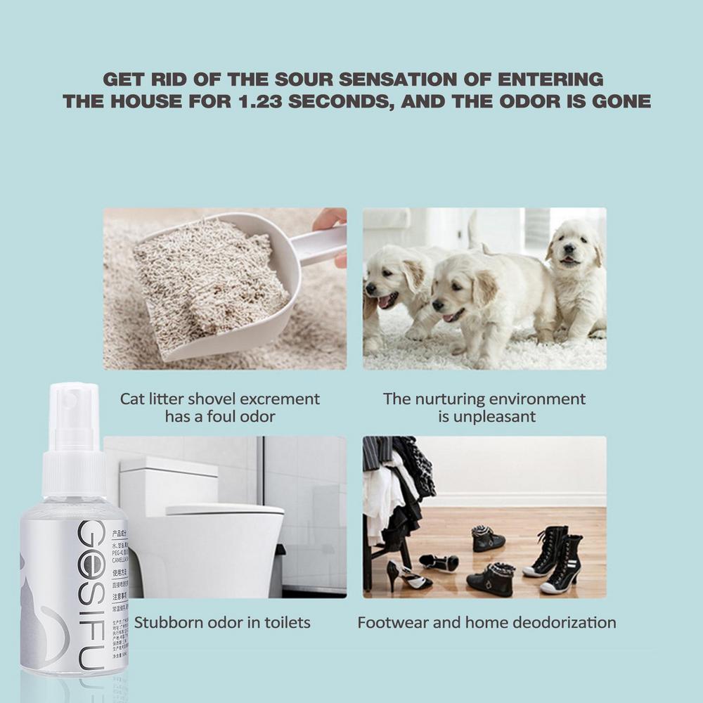 FreshPaws Odor Eliminator Spray – Long-Lasting Pet Deodorizer & Urine Neutralizer (50ml) 🚿🐾